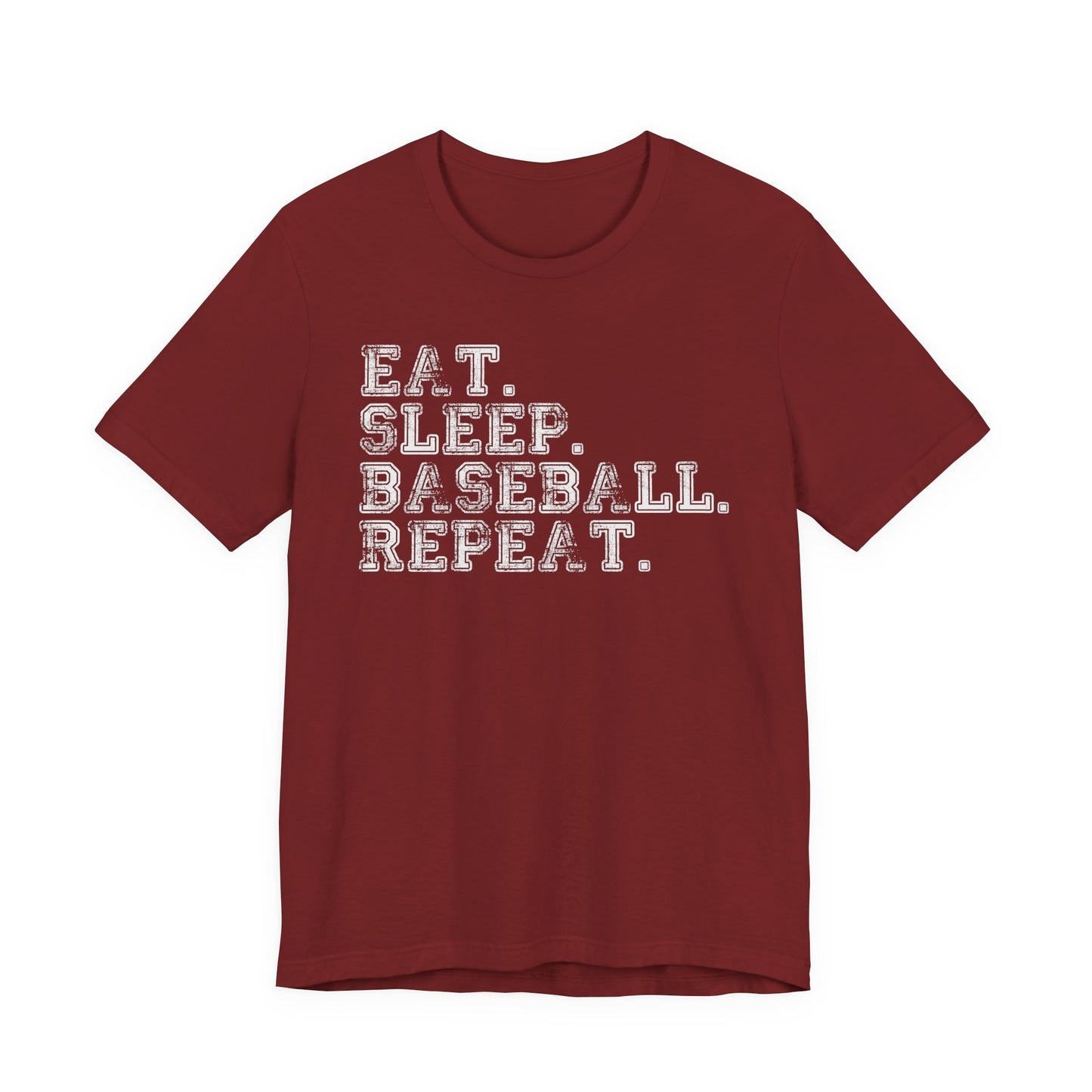 EAT SLEEP BASEBALL REPEAT Baseball T-shirt