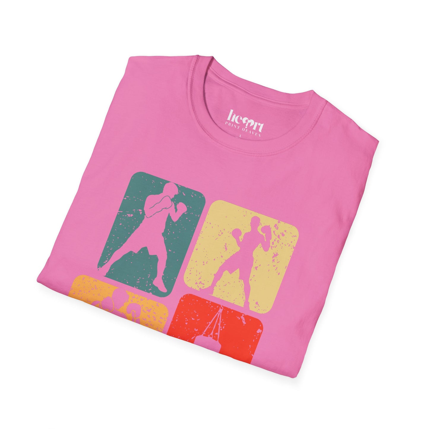 Dynamic Boxing Collage T-Shirt – Unique Graphic Tee for Boxing Enthusiasts 🥊