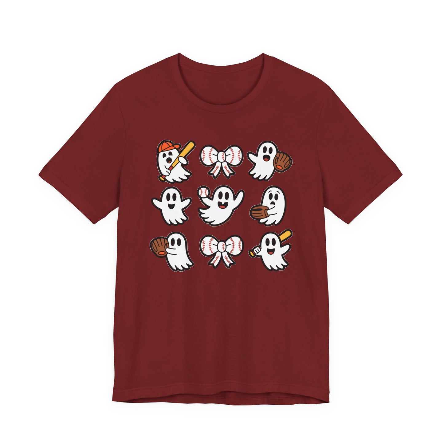 Cute Baseball Ghosts Halloween Spooky T-shirt