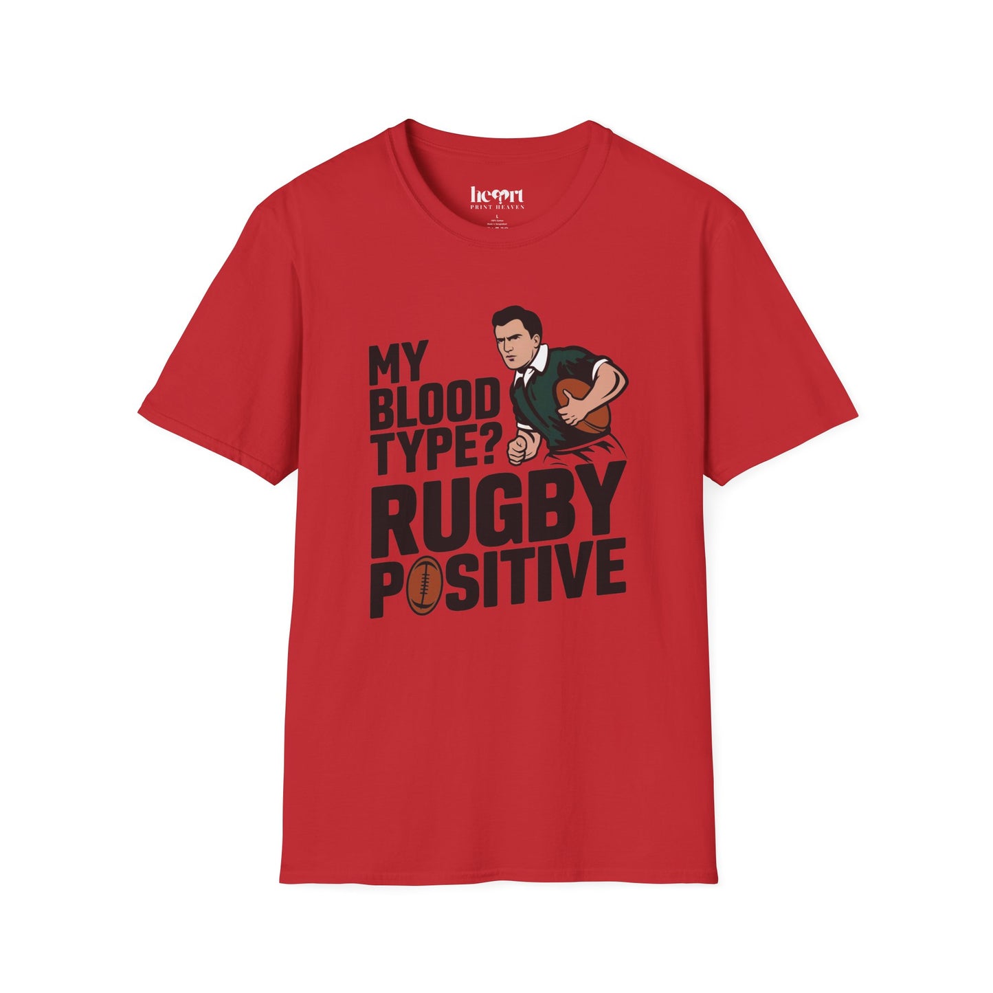My Blood Type? Rugby Positive T-Shirt 🏉 | Funny Rugby Enthusiast Tee