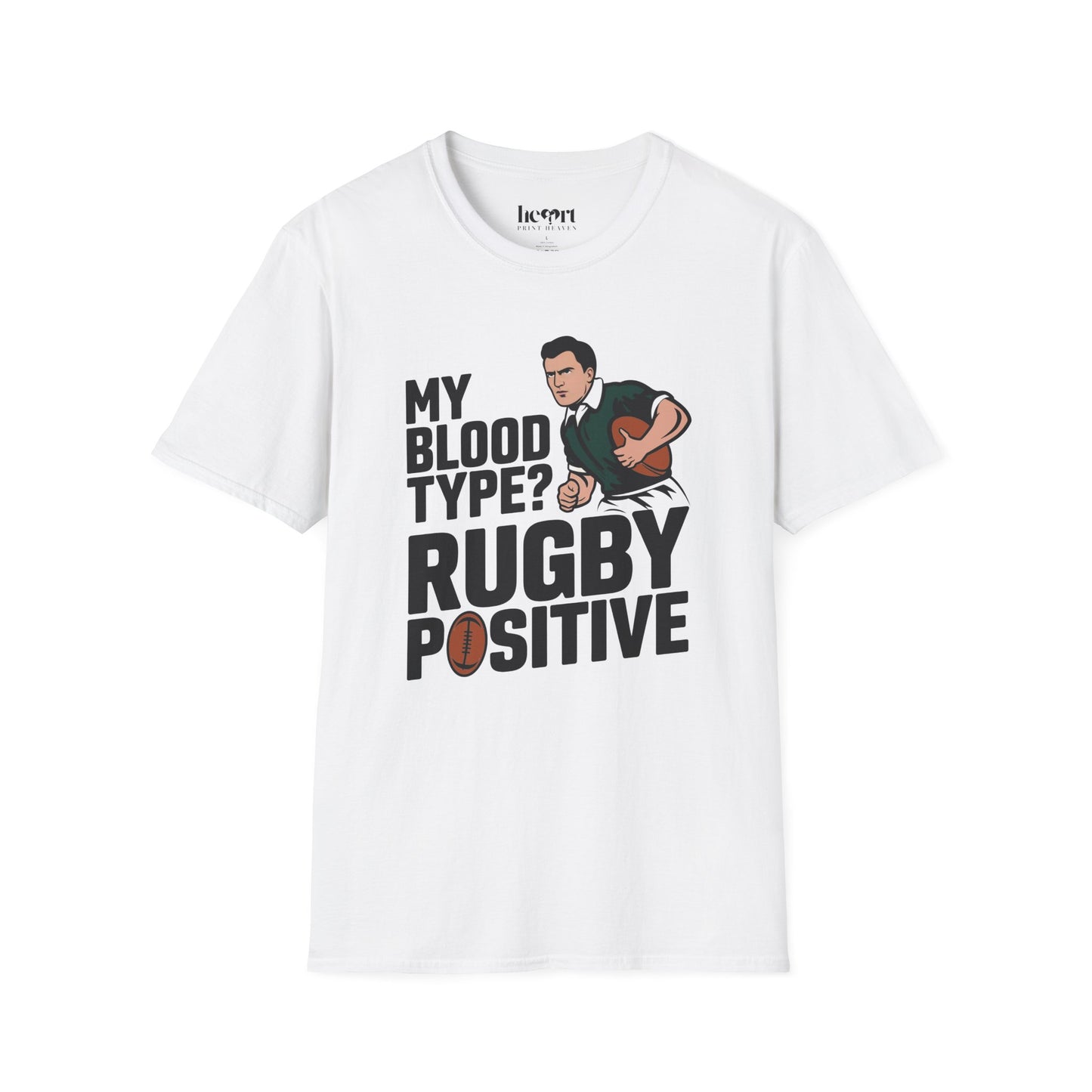 My Blood Type? Rugby Positive T-Shirt 🏉 | Funny Rugby Enthusiast Tee
