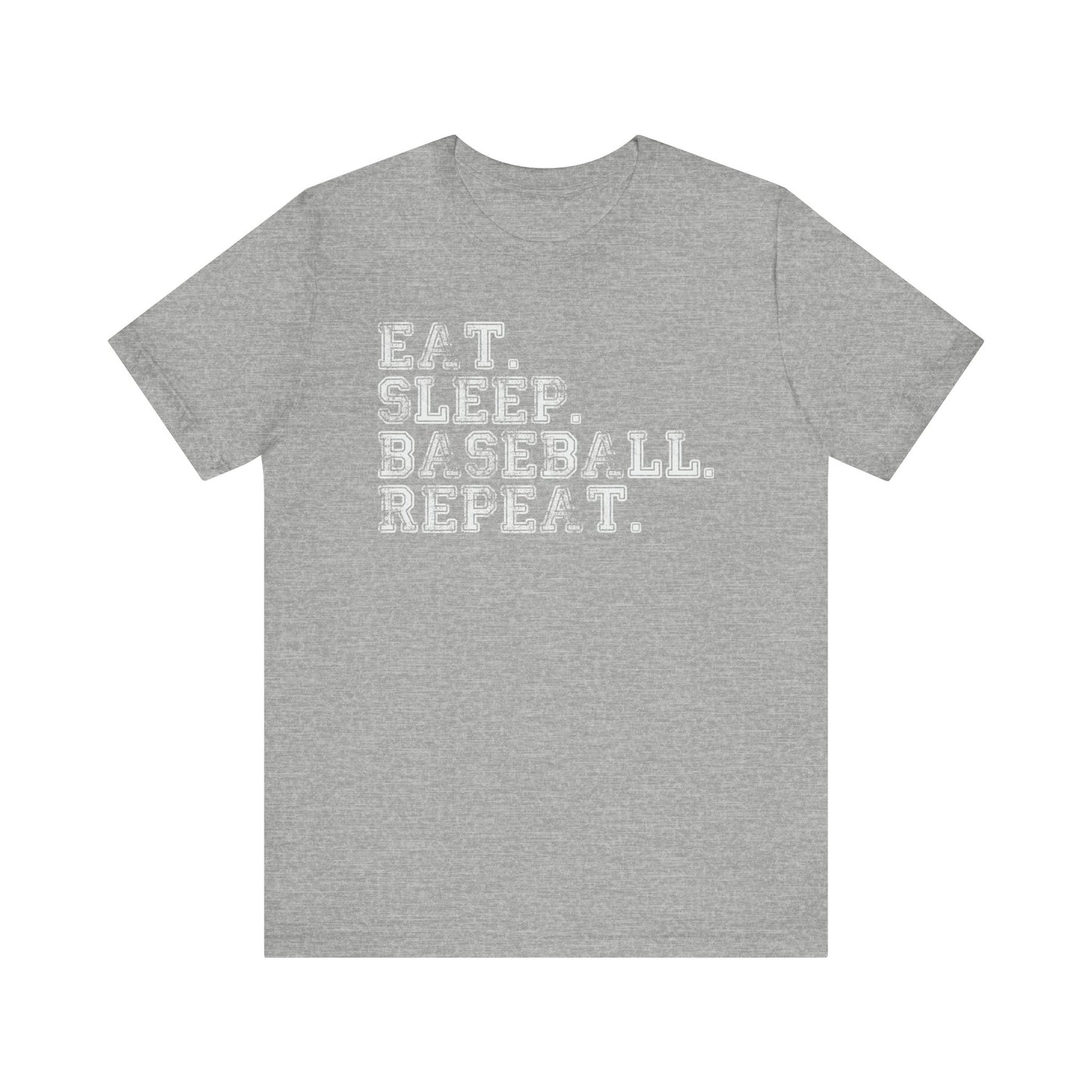 EAT SLEEP BASEBALL REPEAT Baseball T-shirt