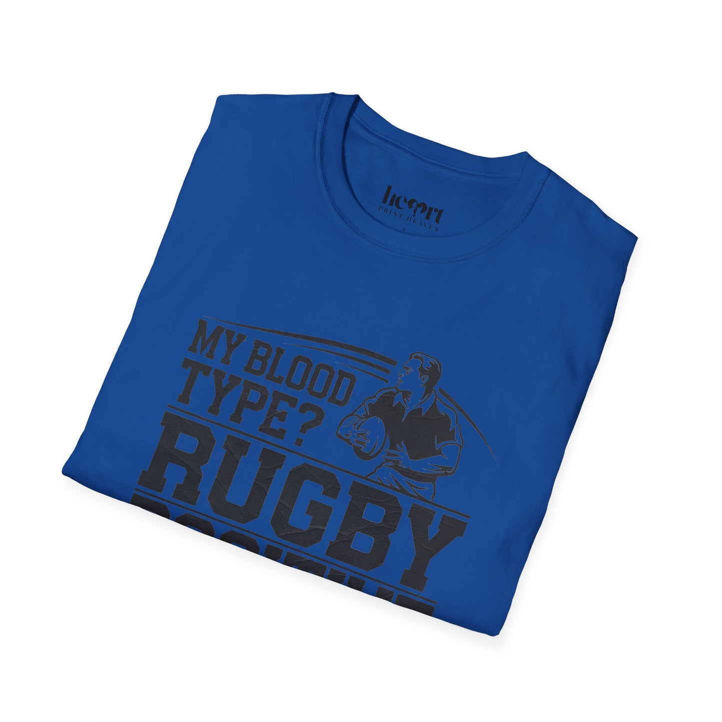 My Blood Type? Rugby Positive Version 3 T-Shirt 🏉 | Funny Rugby Enthusiast Tee