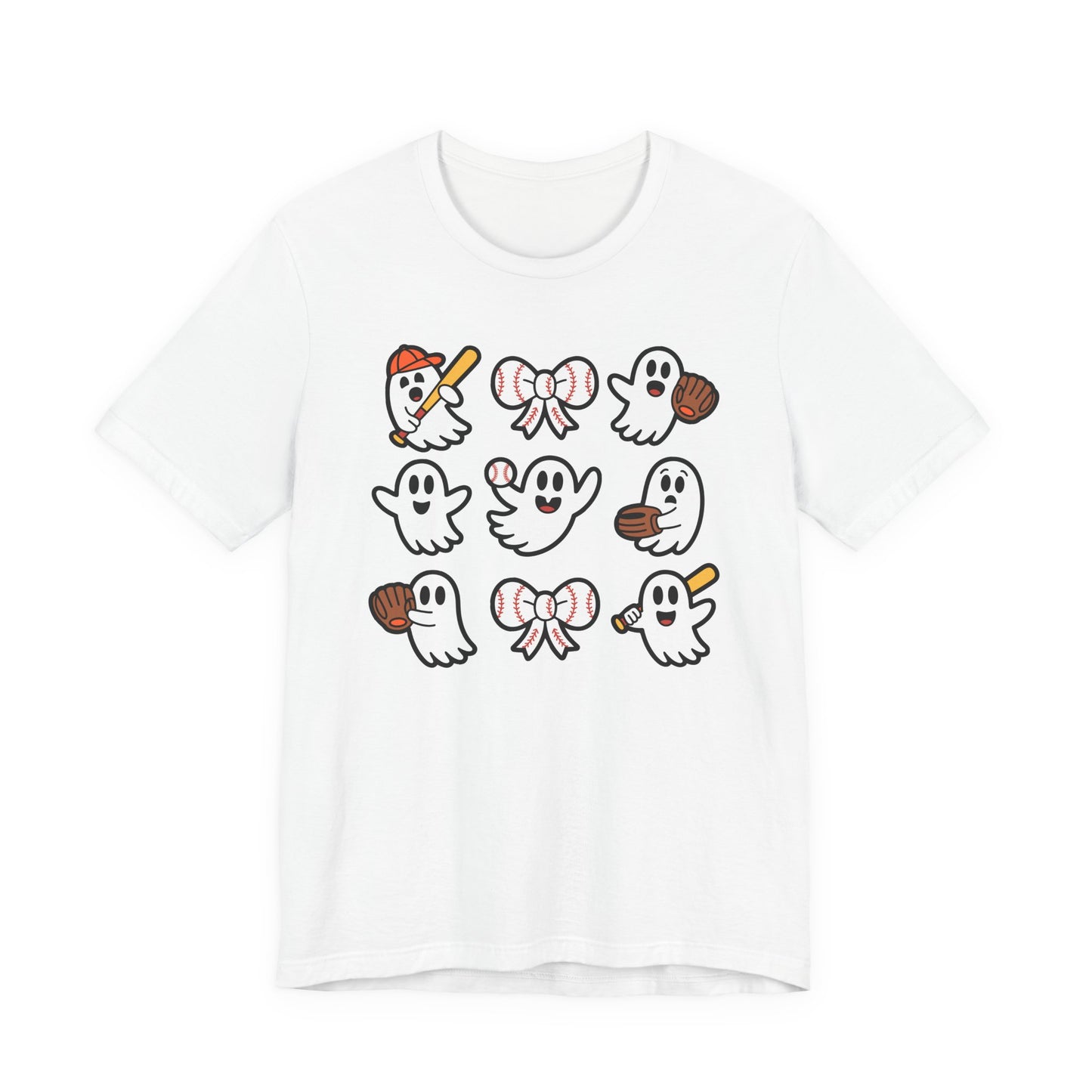 Cute Baseball Ghosts Halloween Spooky T-shirt