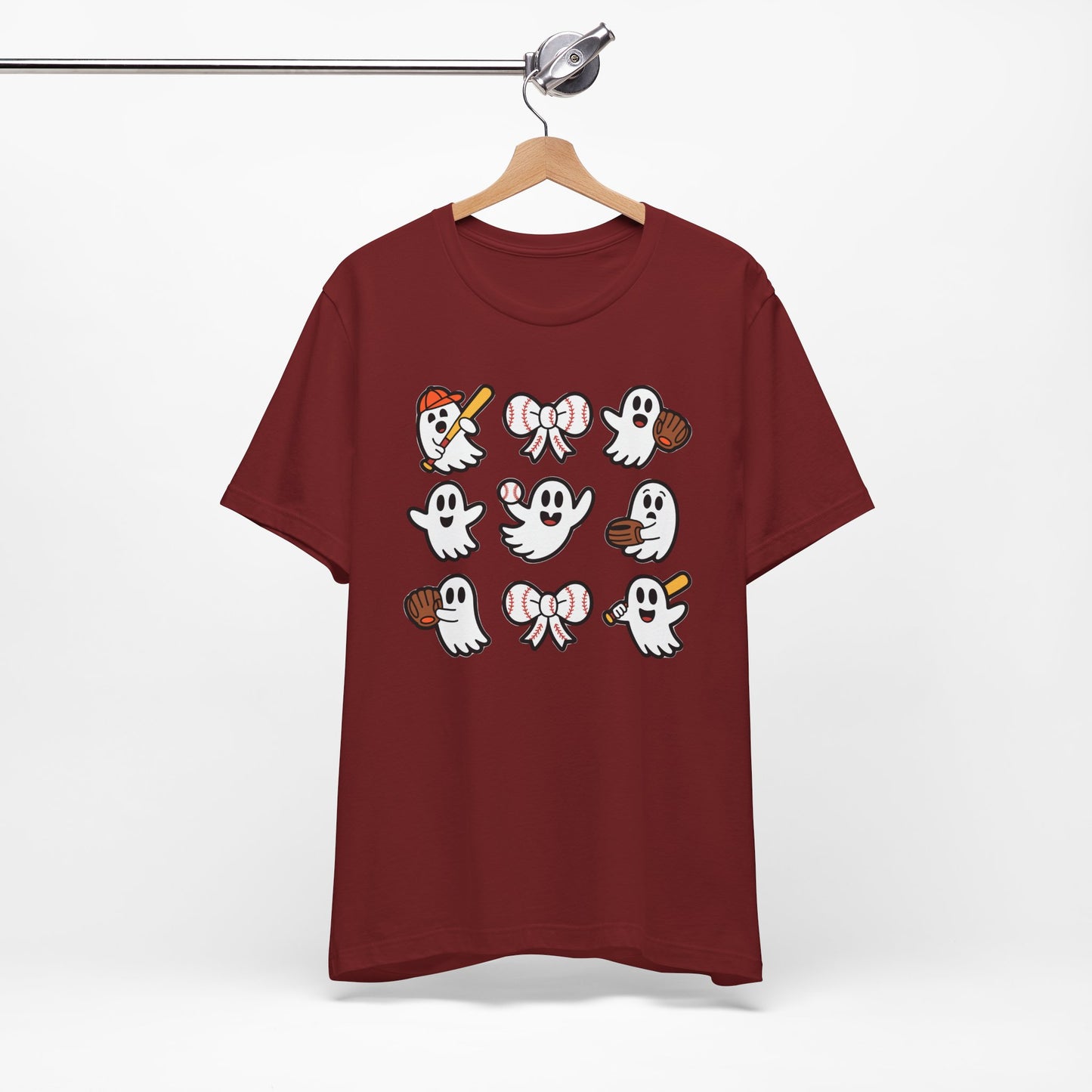 Cute Baseball Ghosts Halloween Spooky T-shirt