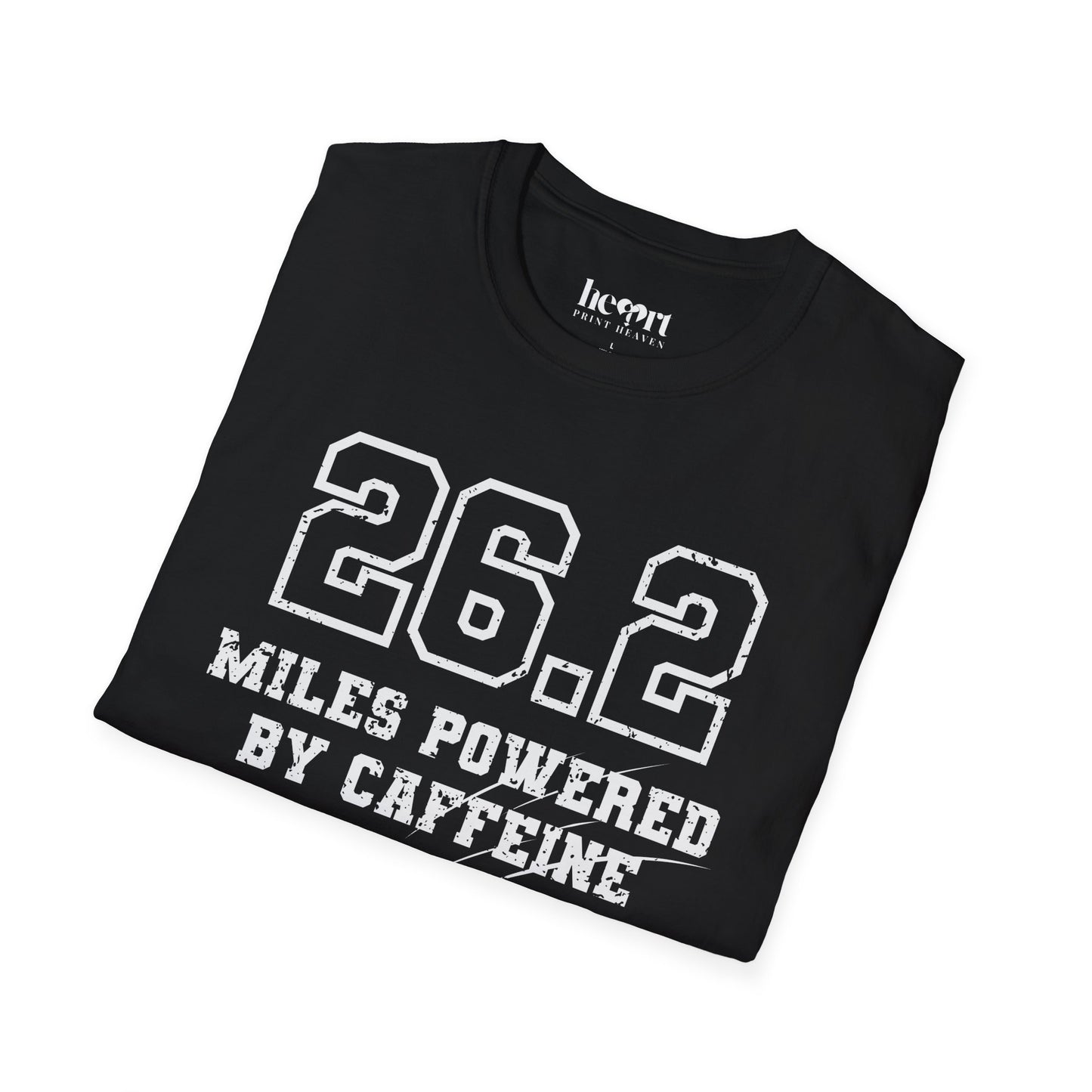 26.2 Miles Powered by Caffeine And Bad Decisions – Funny Marathon Running T-Shirt