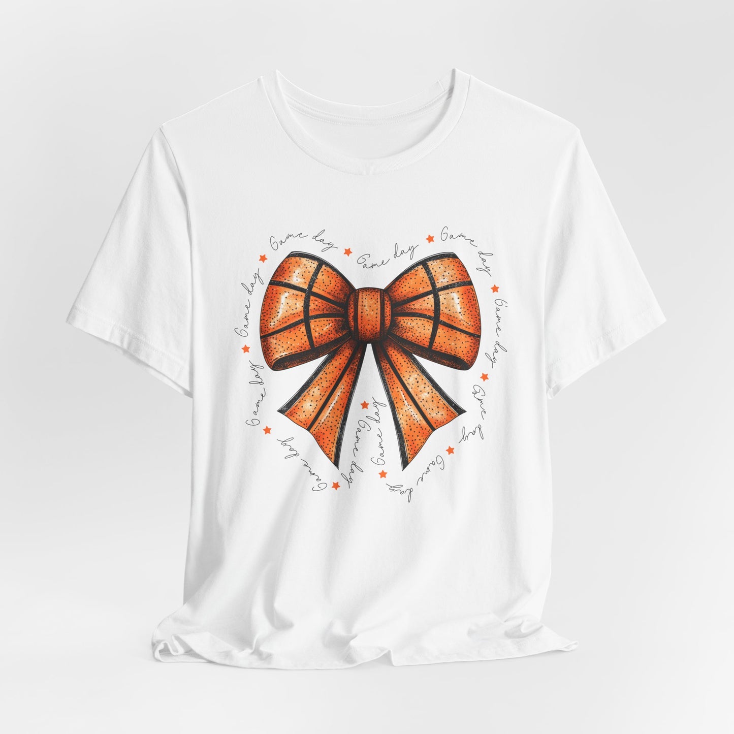 Game Day Bow Basketball T-shirt