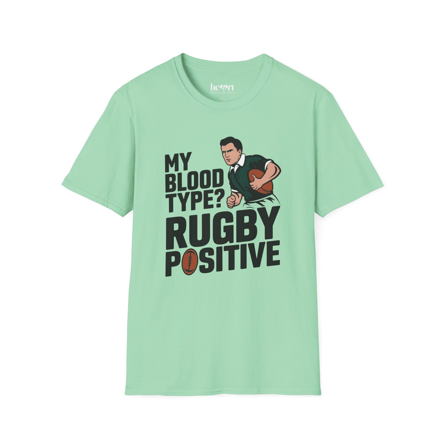 My Blood Type? Rugby Positive T-Shirt 🏉 | Funny Rugby Enthusiast Tee
