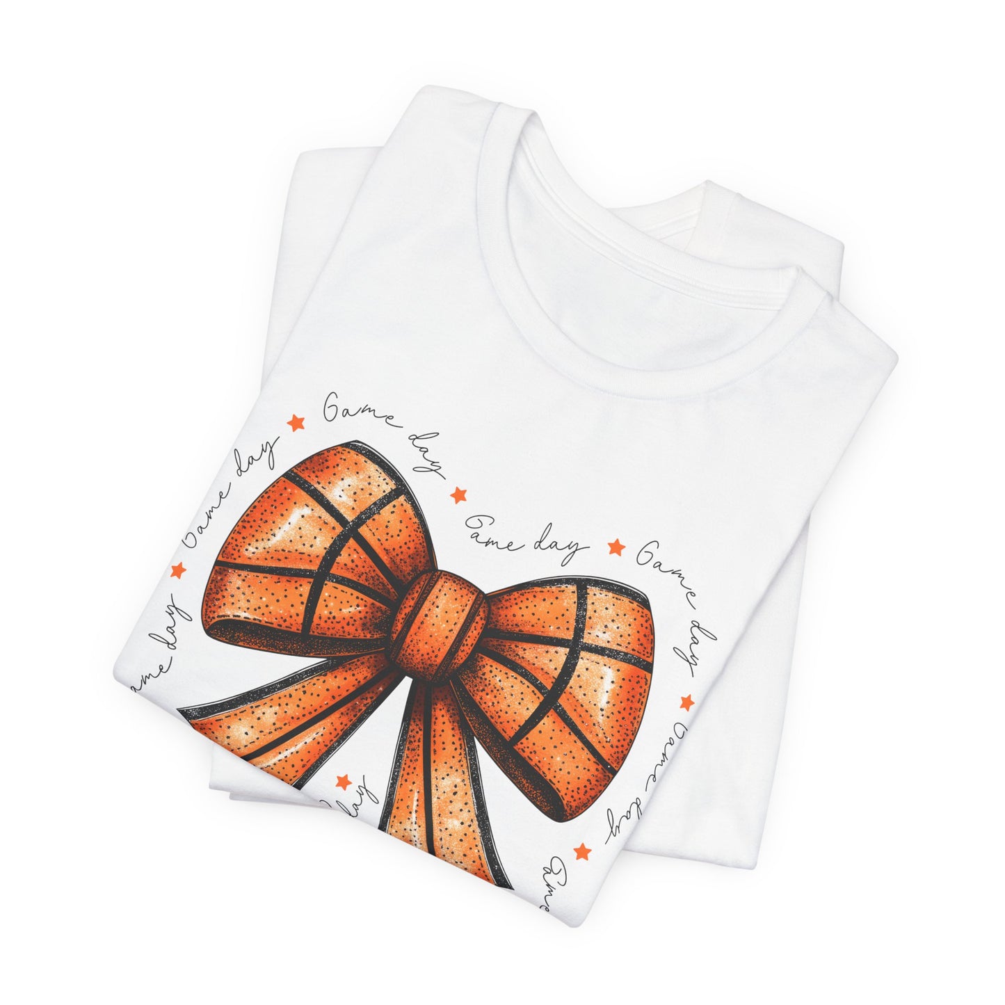 Game Day Bow Basketball T-shirt