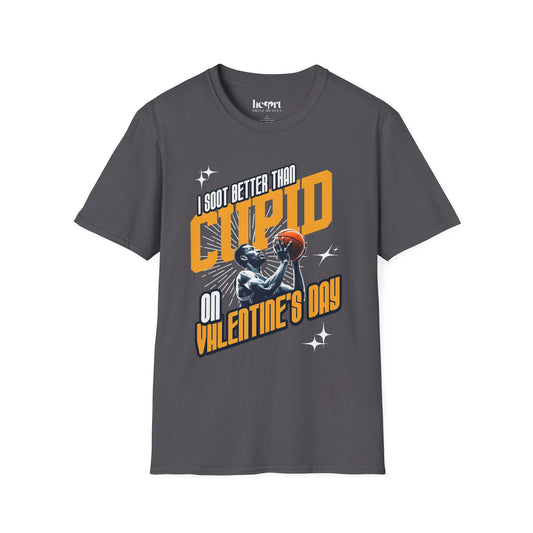 I Shoot Better Than Cupid on Valentine's Day – Funny Basketball T-Shirt