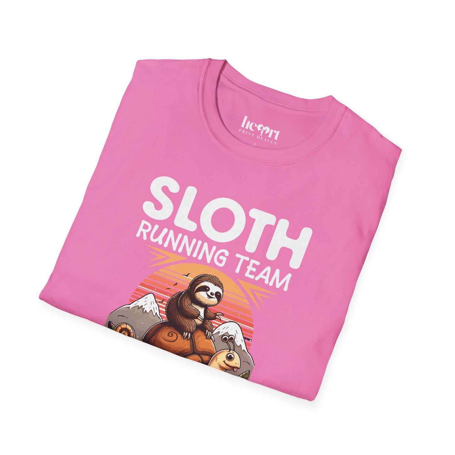 Sloth Running Team We'll Get There When We Get There T-Shirt – Funny Running Shirt for Slow Runners & Humor Lovers