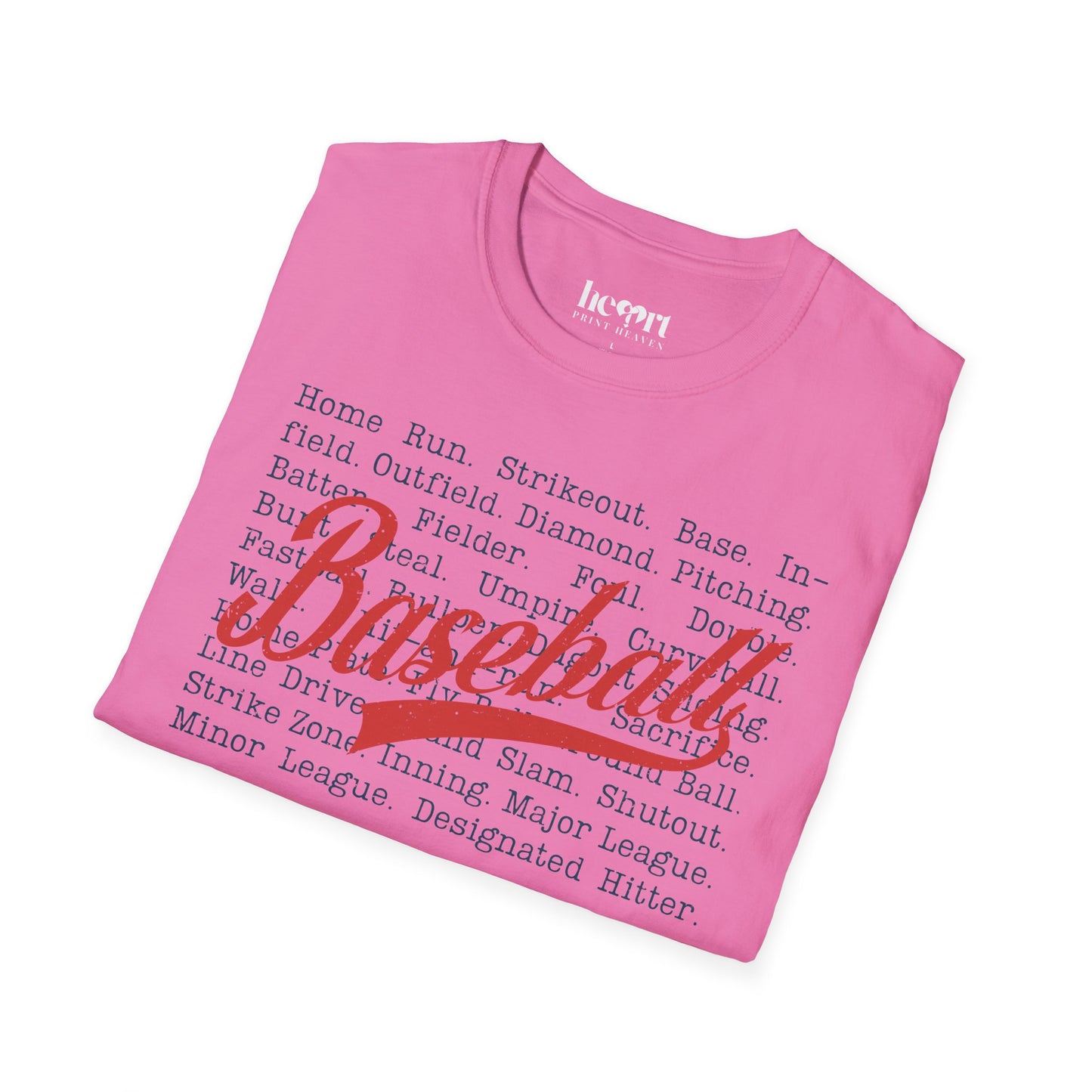 Baseball Passion Typography T-Shirt ⚾ – Vintage-Inspired Baseball Tee for Players & Fans