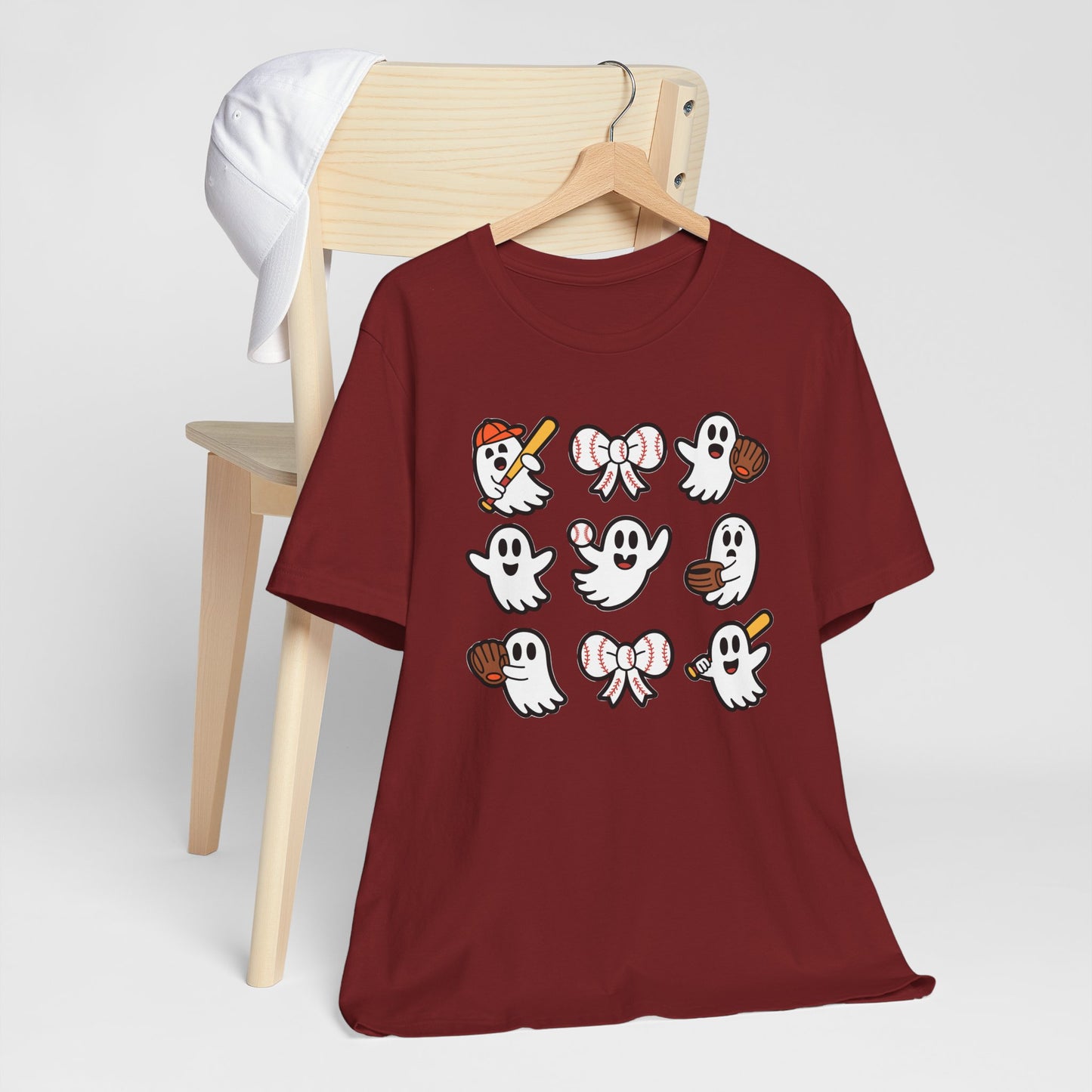 Cute Baseball Ghosts Halloween Spooky T-shirt