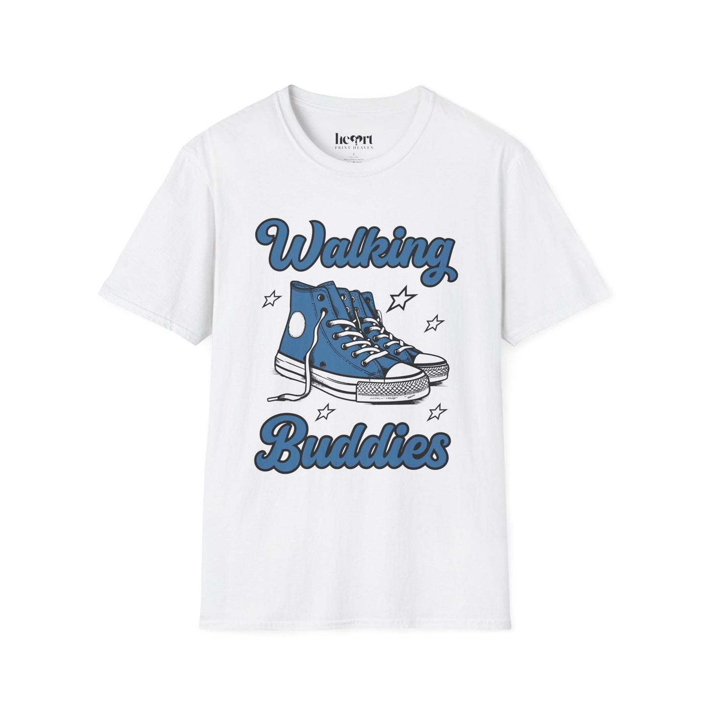 Walking Buddies Blue Shoes T-Shirt ππΆββοΈ | Fun Fitness & Friendship Tee