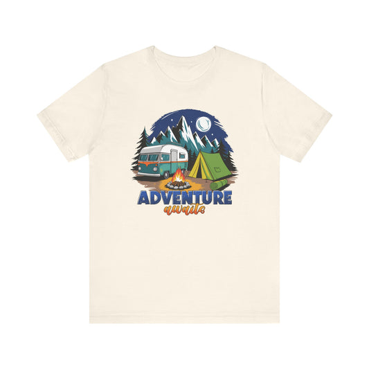 Adventure Awaits Camping T-Shirt – Scenic Nature Tee for Wanderers & RV Travelers
