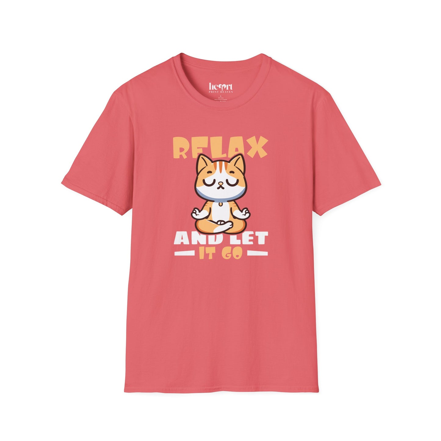 Relax and Let It Go Yoga T-Shirt – Calm and Mindful Apparel for Everyday Peace
