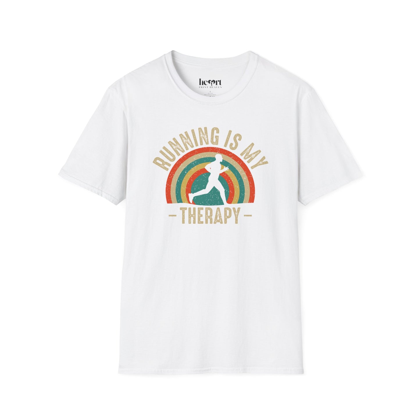 Running Is My Therapy T-Shirt – Motivational Shirt for Runners