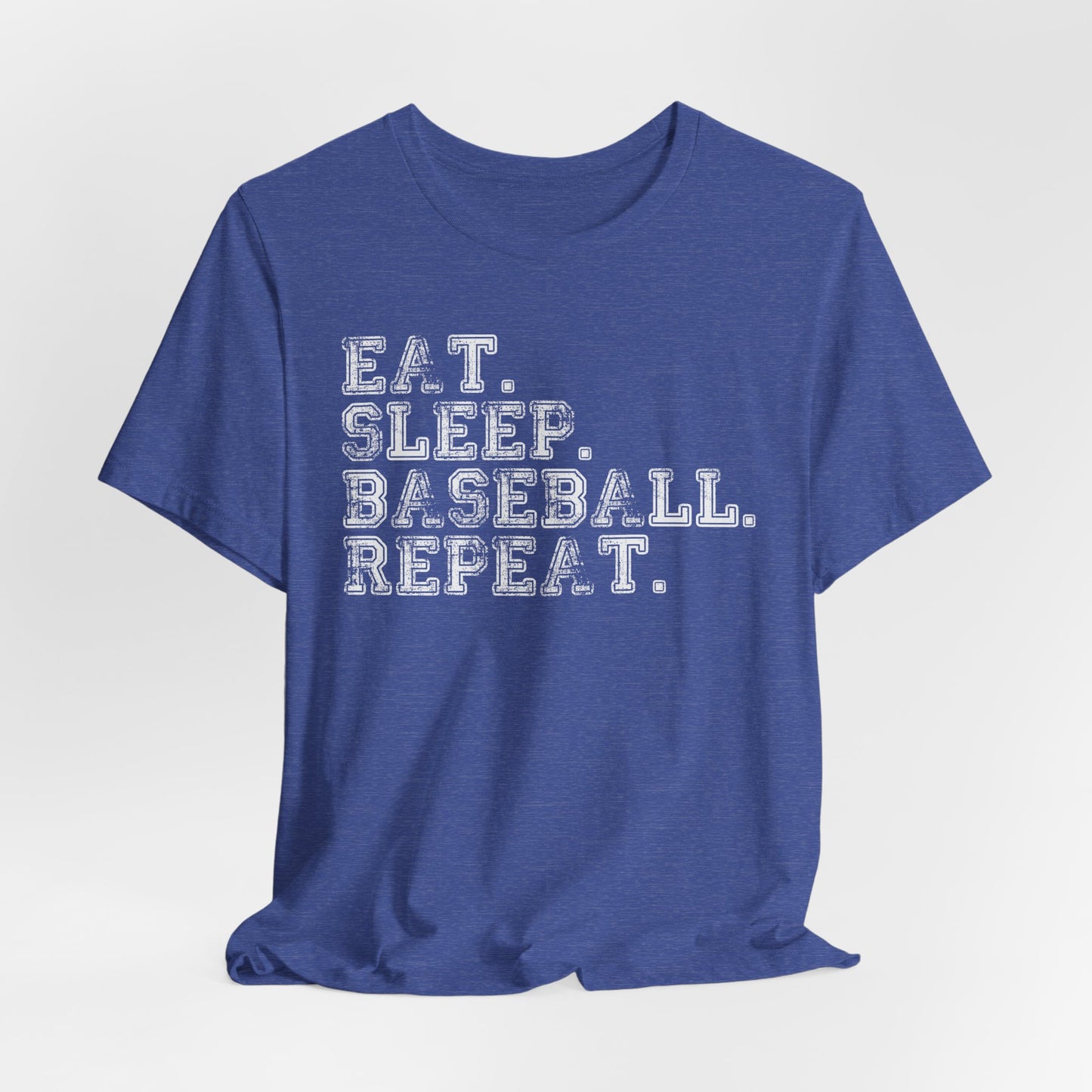 EAT SLEEP BASEBALL REPEAT Baseball T-shirt