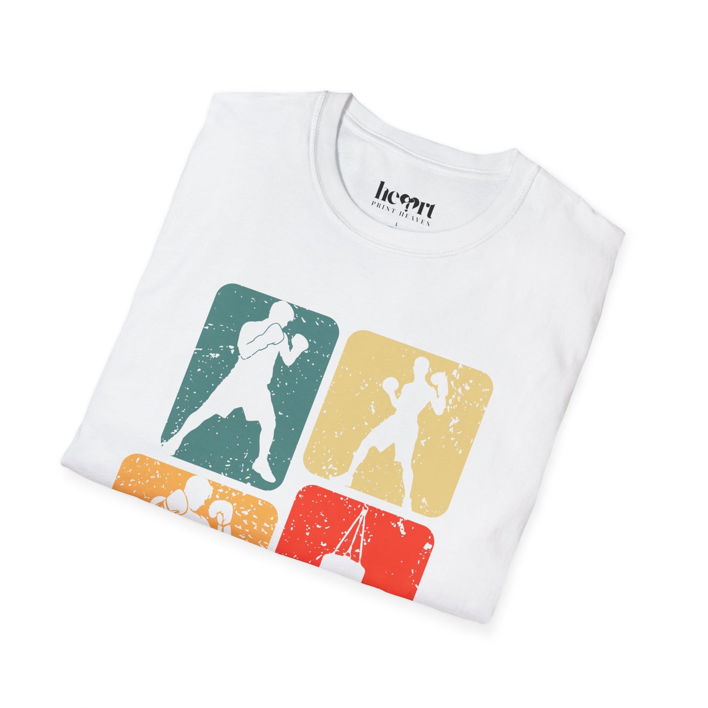 Dynamic Boxing Collage T-Shirt – Unique Graphic Tee for Boxing Enthusiasts 🥊