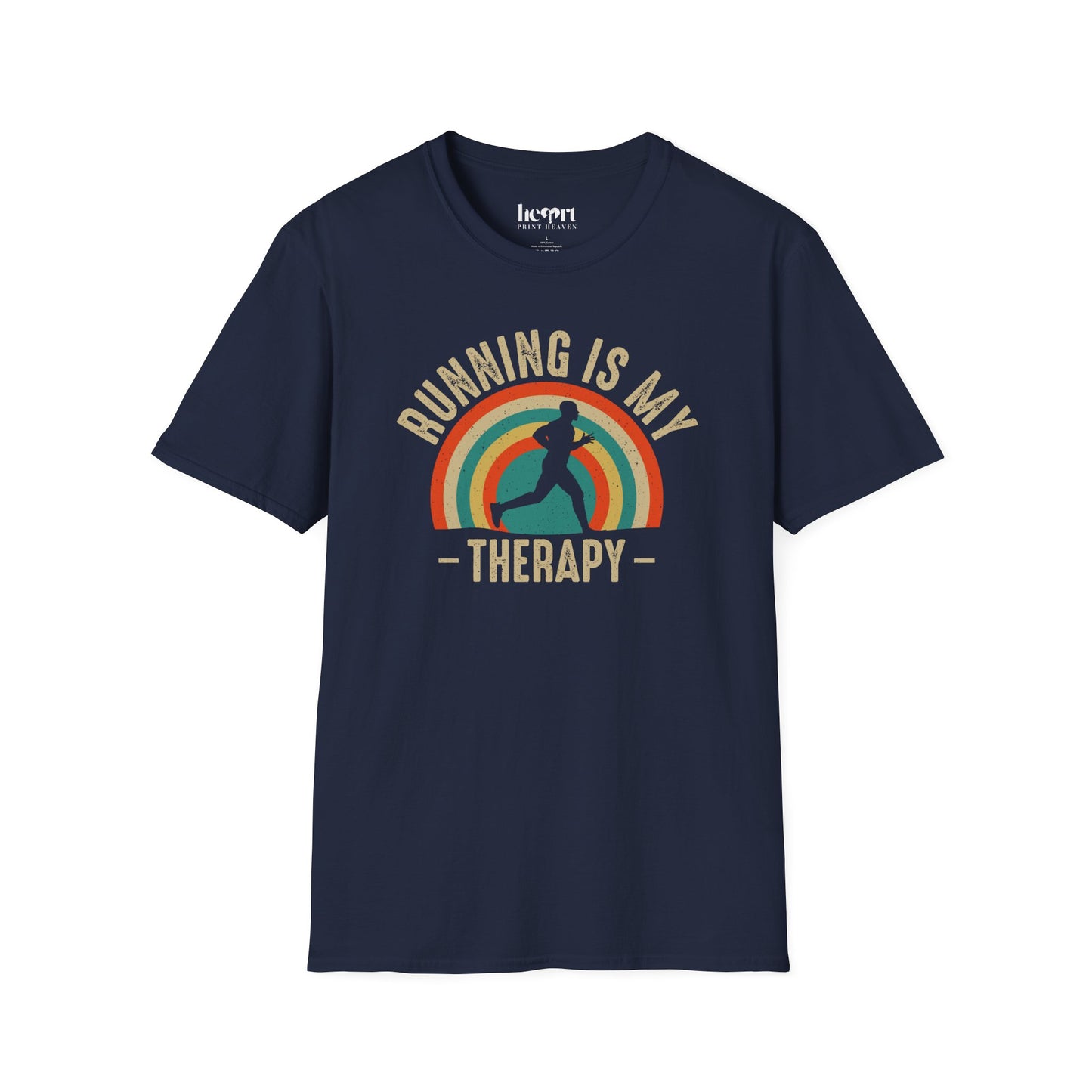Running Is My Therapy T-Shirt – Motivational Shirt for Runners