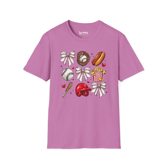 Glitter Baseball Sports T-Shirt β Sparkly Baseball Tee for Fans & Players