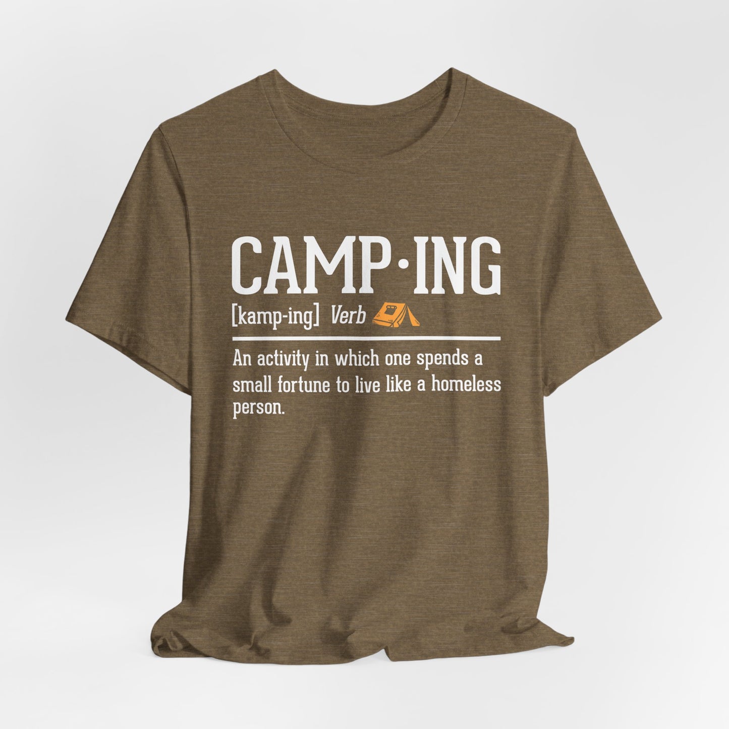Funny Camping Definition Shirt – Sarcastic Outdoor Tee