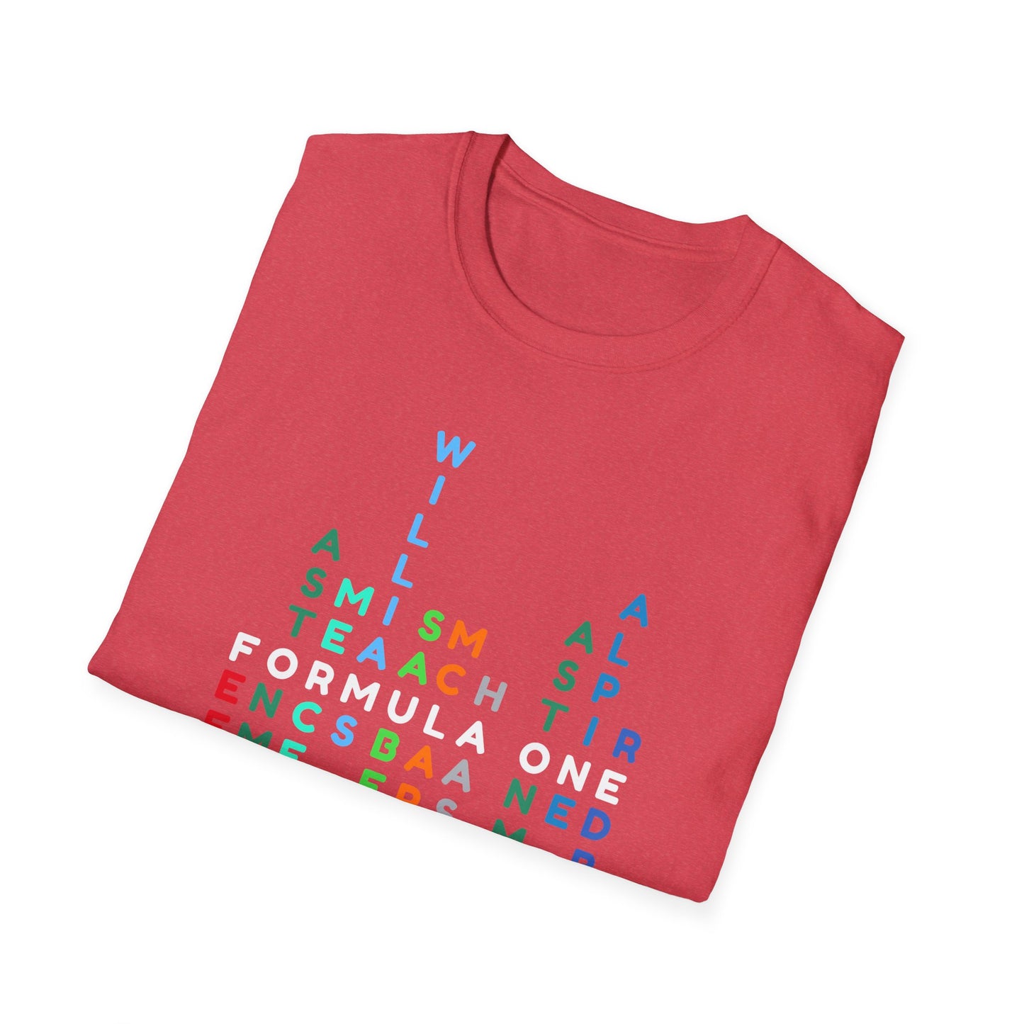 Formula 1 Team Word Art T-Shirt β Unique Grid Design for F1 Fans