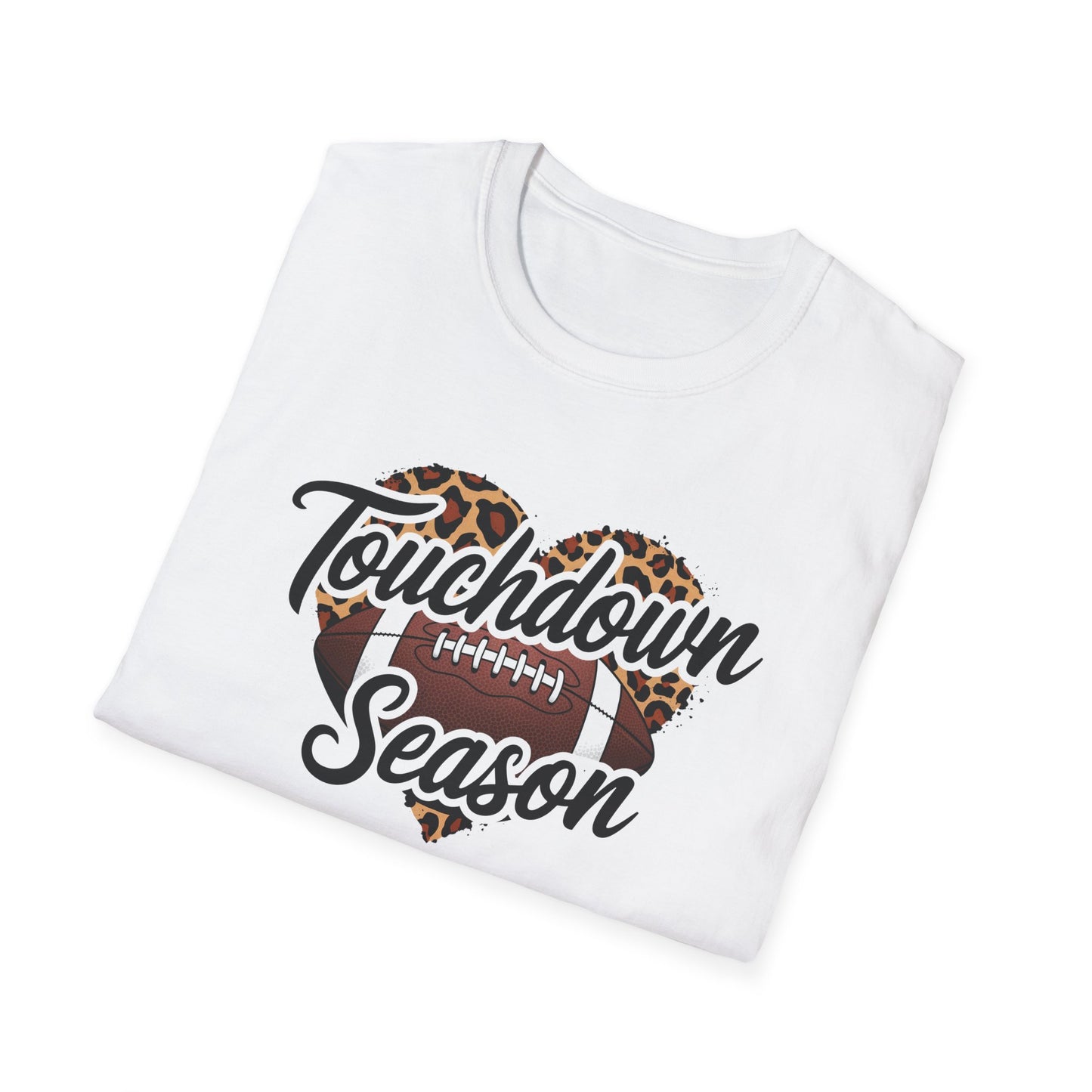 Touchdown Season Football Tee – Sparkle Design for Game Day Fans