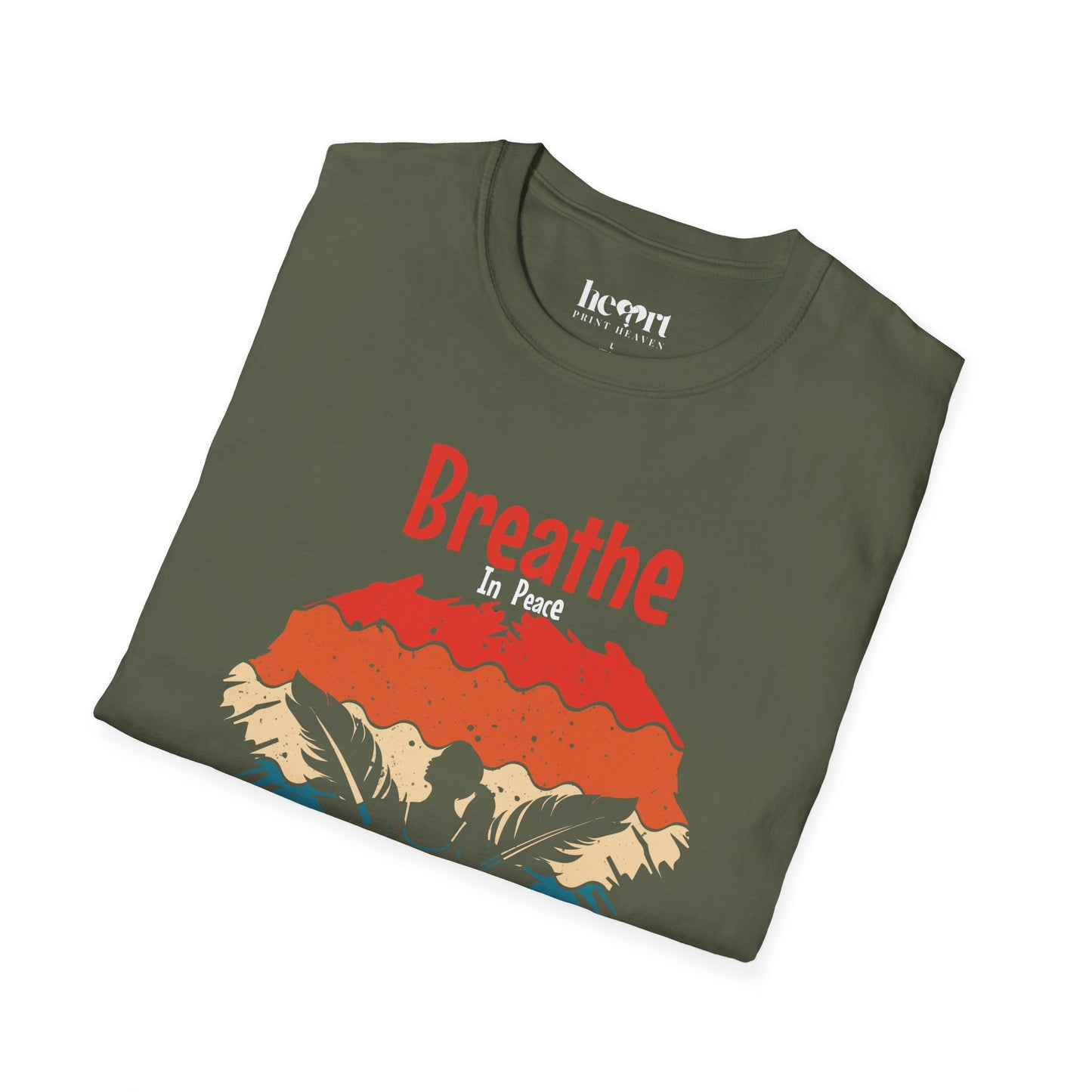 Breathe In Peace Breathe Out Stress T-Shirt – Yoga & Mindfulness Tee for Relaxation 🌿