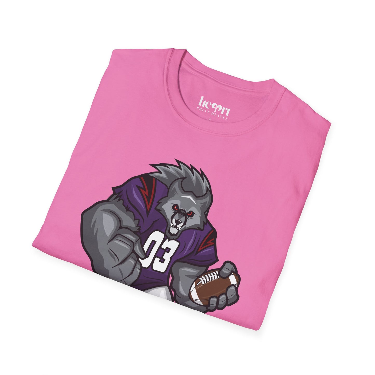 Big Bad Wolf American Football Mascot T-Shirt – Bold Sports Fan Apparel 🏈🐺