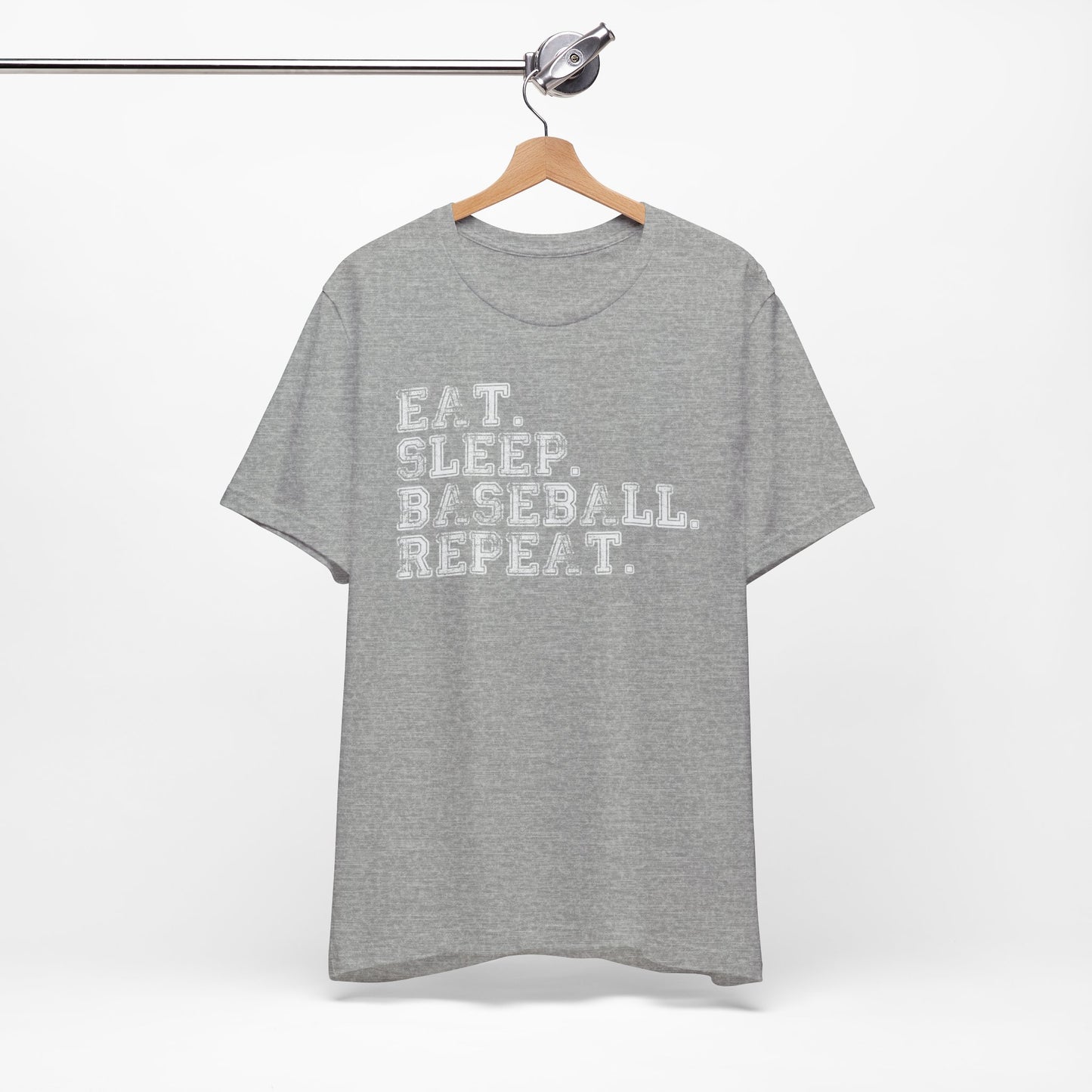 EAT SLEEP BASEBALL REPEAT Baseball T-shirt