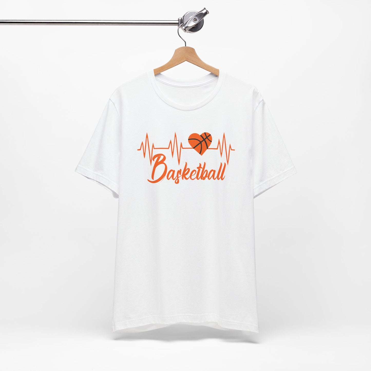 Born To Play Basketball funny Heartbeat Basketball T-Shirt