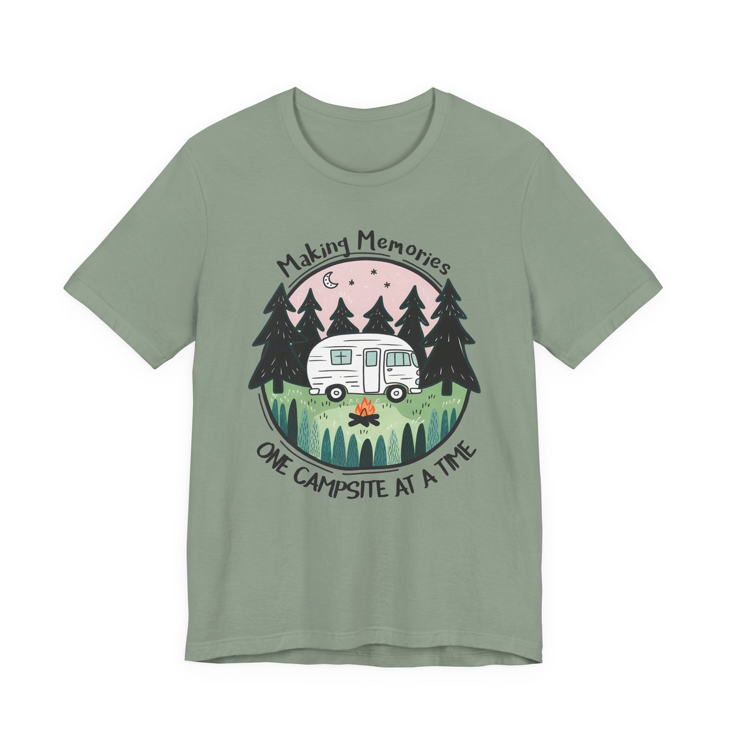 Making Memories One Campsite at a Time – Retro RV Camping Shirt