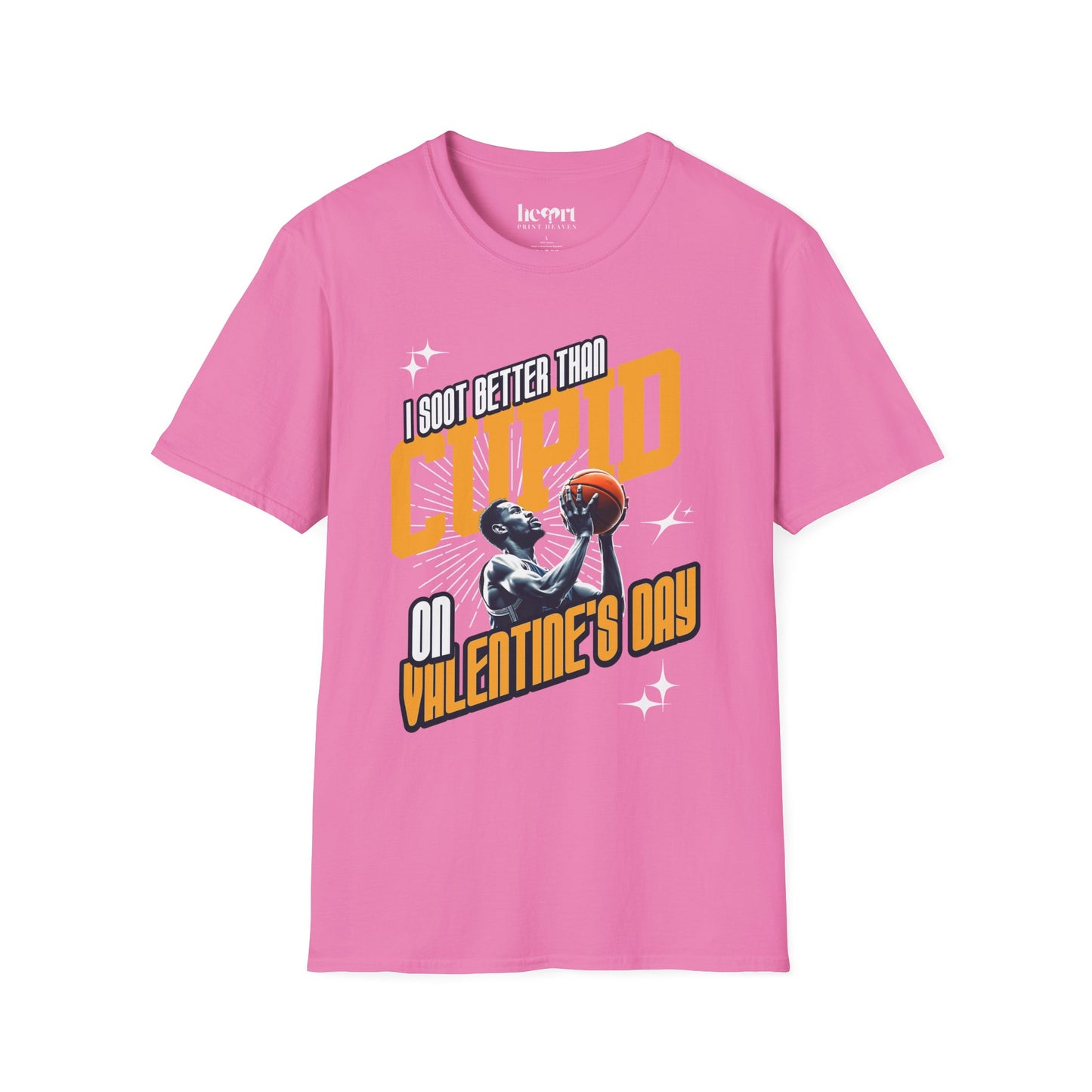 I Shoot Better Than Cupid on Valentine's Day β Funny Basketball T-Shirt