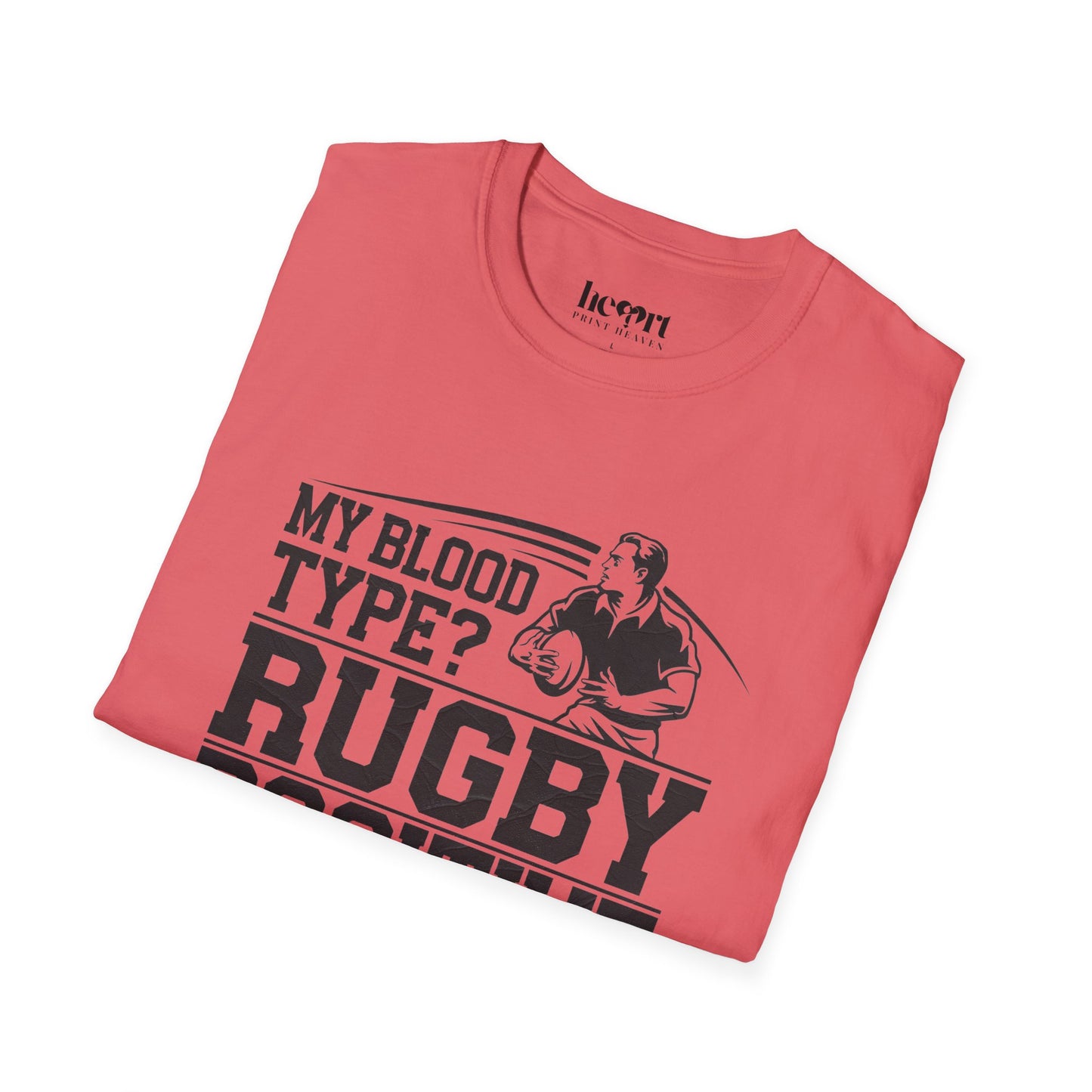 My Blood Type? Rugby Positive Version 3 T-Shirt 🏉 | Funny Rugby Enthusiast Tee