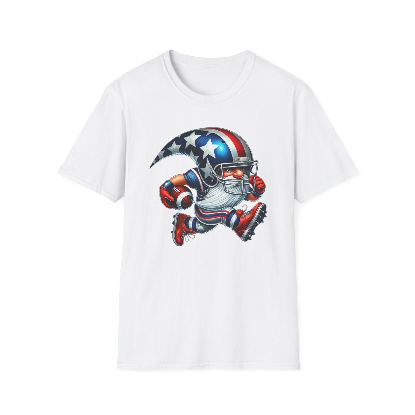 American Flag Gnome Football T‑Shirt – Unisex Fit