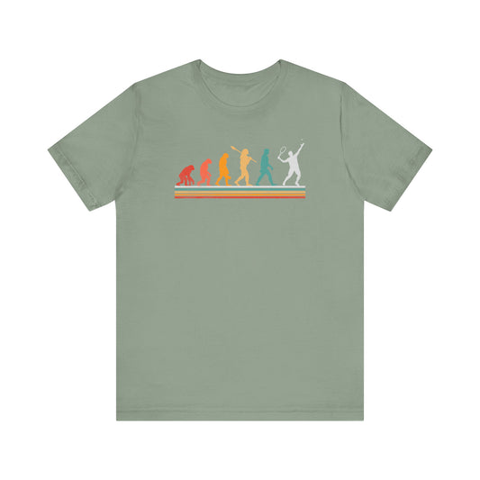 Evolution -Playing-Tennis-T-Shirt