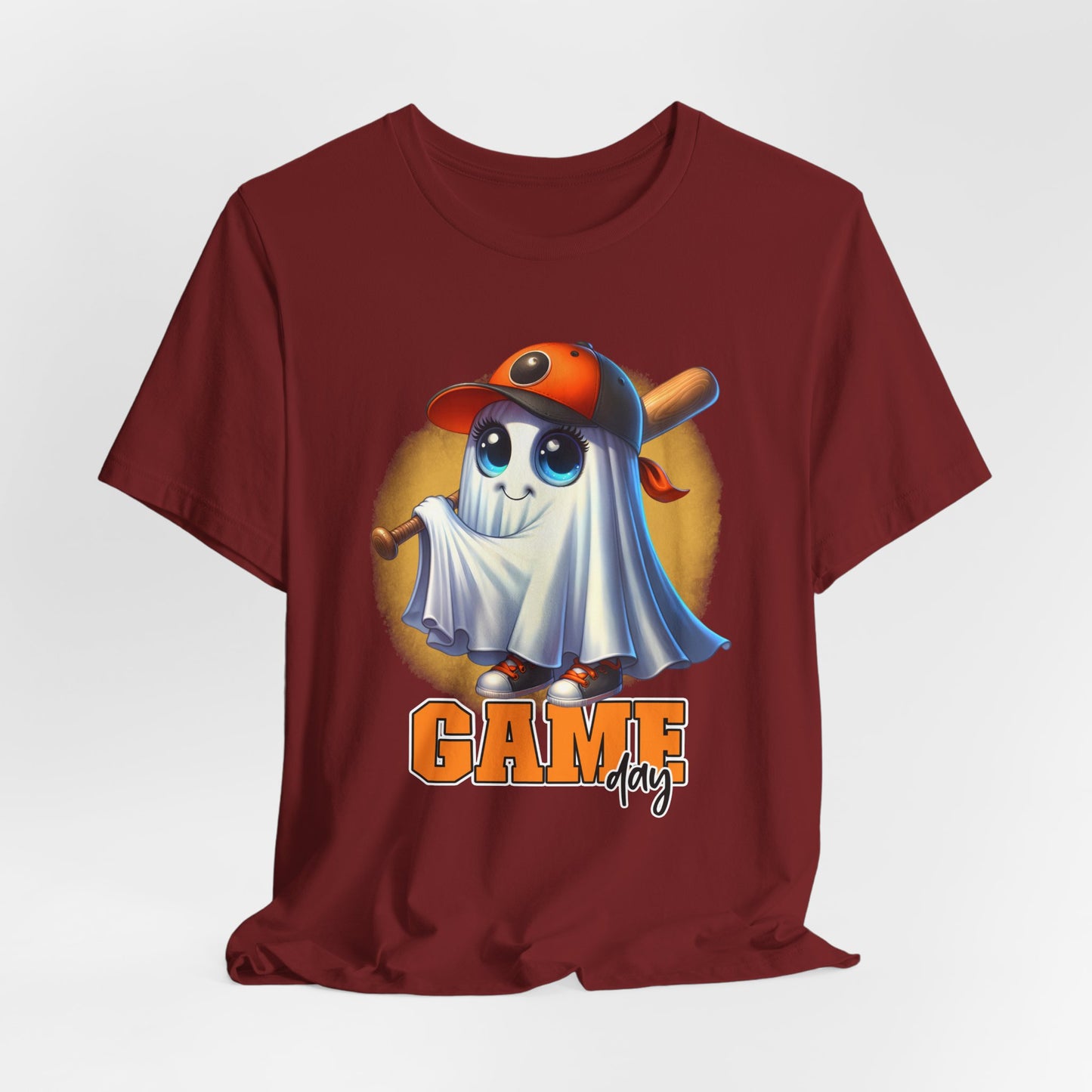 Game Day Cute Baby Ghost Baseball T-shirt