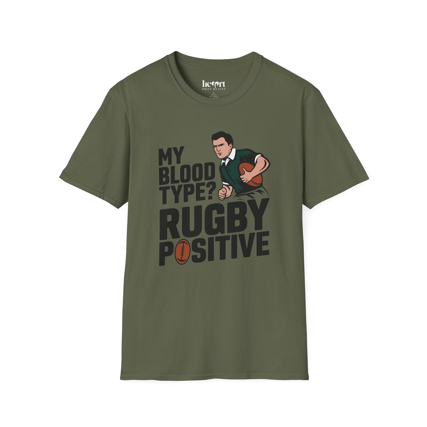 My Blood Type? Rugby Positive T-Shirt 🏉 | Funny Rugby Enthusiast Tee