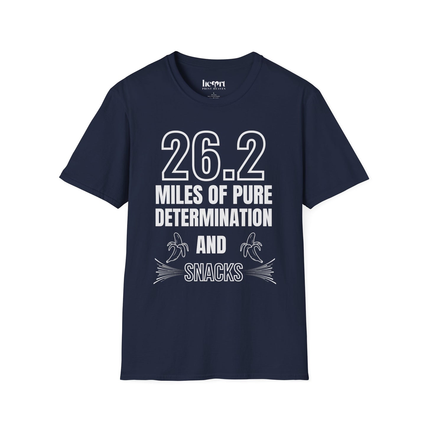26.2 Miles of Pure Determination And Snacks – Funny Marathon Running T-Shirt