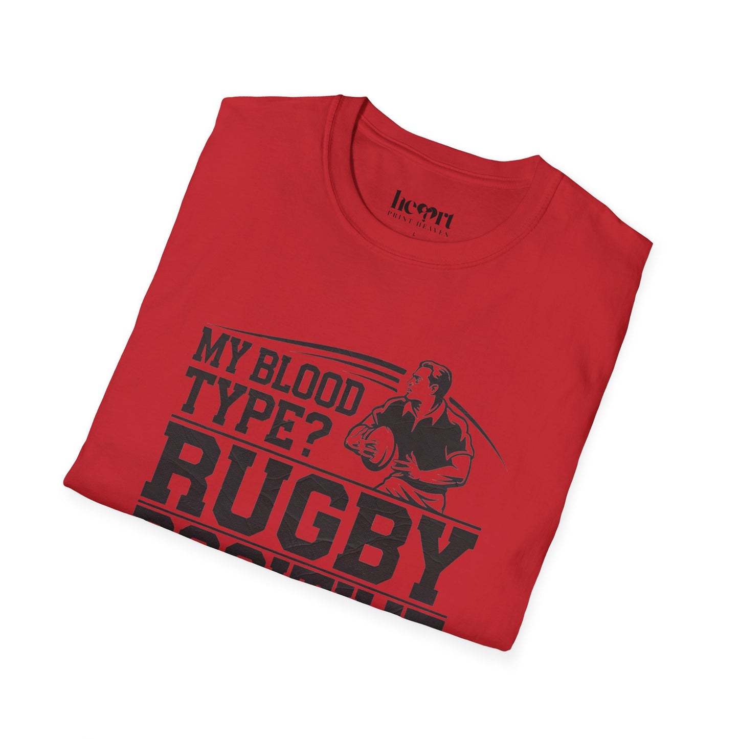 My Blood Type? Rugby Positive Version 3 T-Shirt 🏉 | Funny Rugby Enthusiast Tee