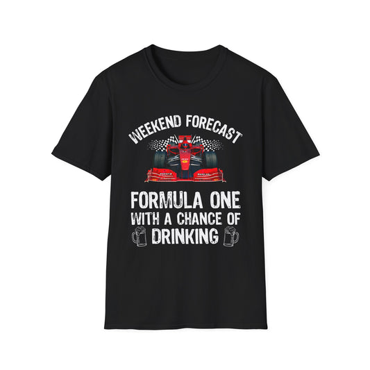 Formula 1 Weekend Forecast T-Shirt β F1 Racing & Drinking Shirt for Motorsport Fans