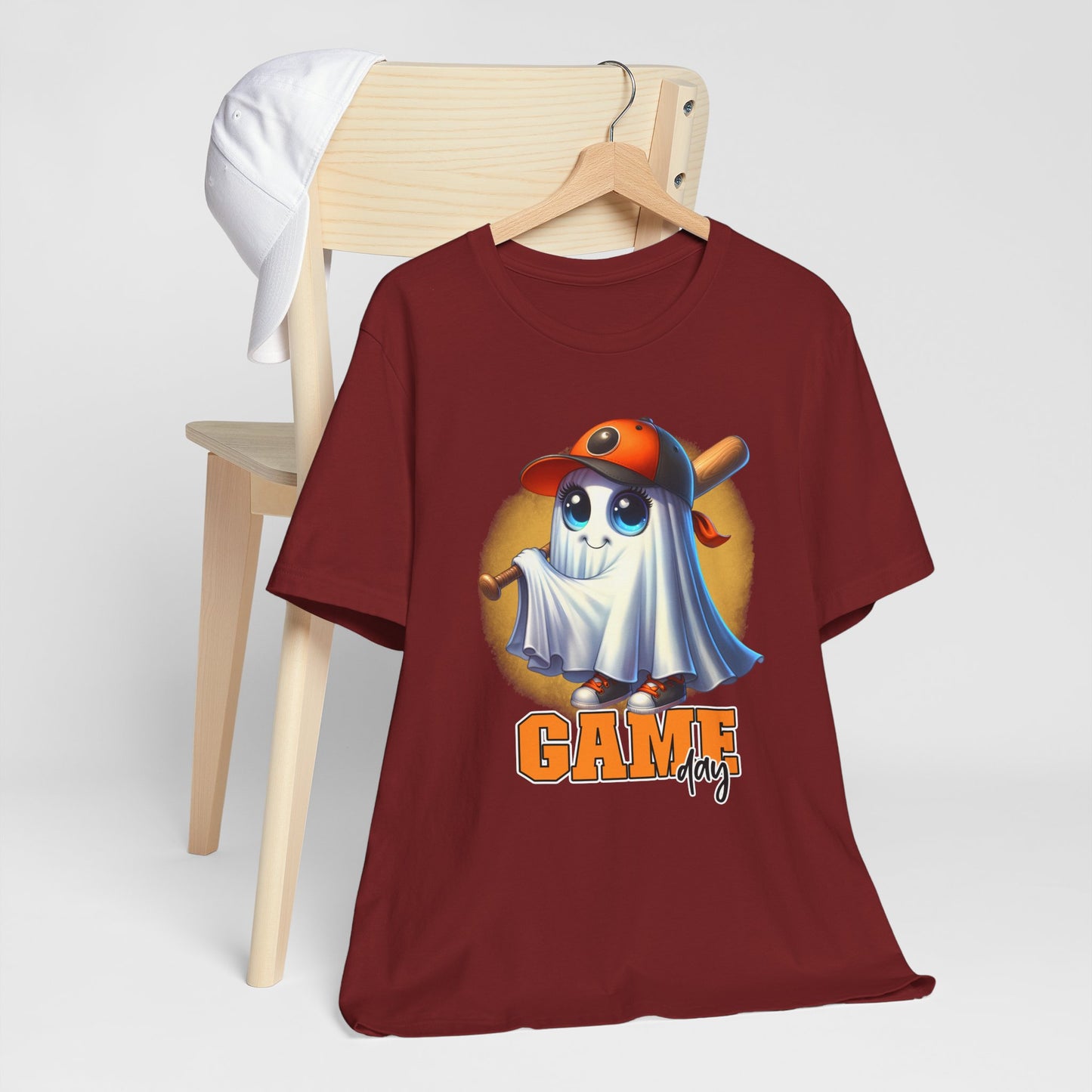 Game Day Cute Baby Ghost Baseball T-shirt