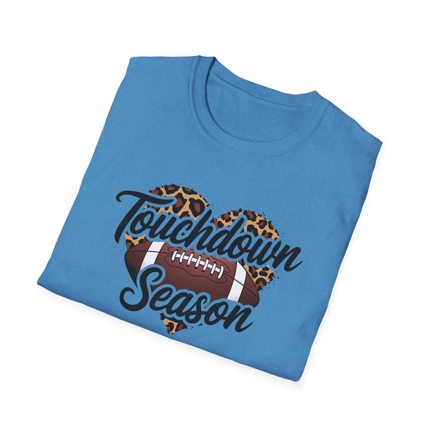Touchdown Season Football Tee – Sparkle Design for Game Day Fans