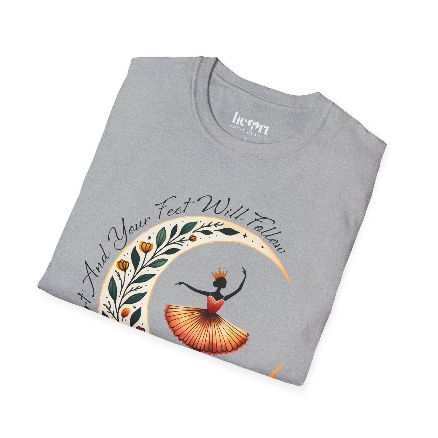 Inspirational 'Dance with Your Heart' T-Shirt – Motivational Dance Apparel for Enthusiasts 💃