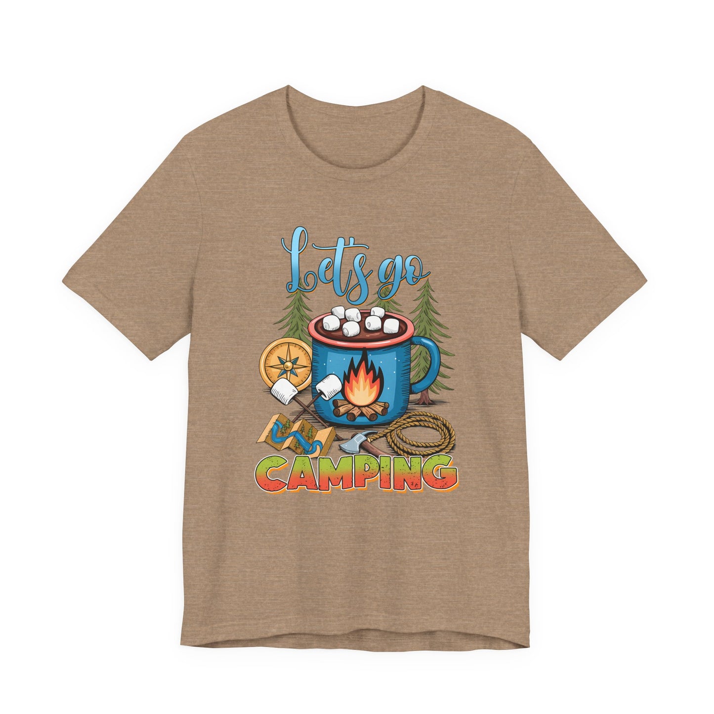 Let’s Go Camping Campfire T-Shirt