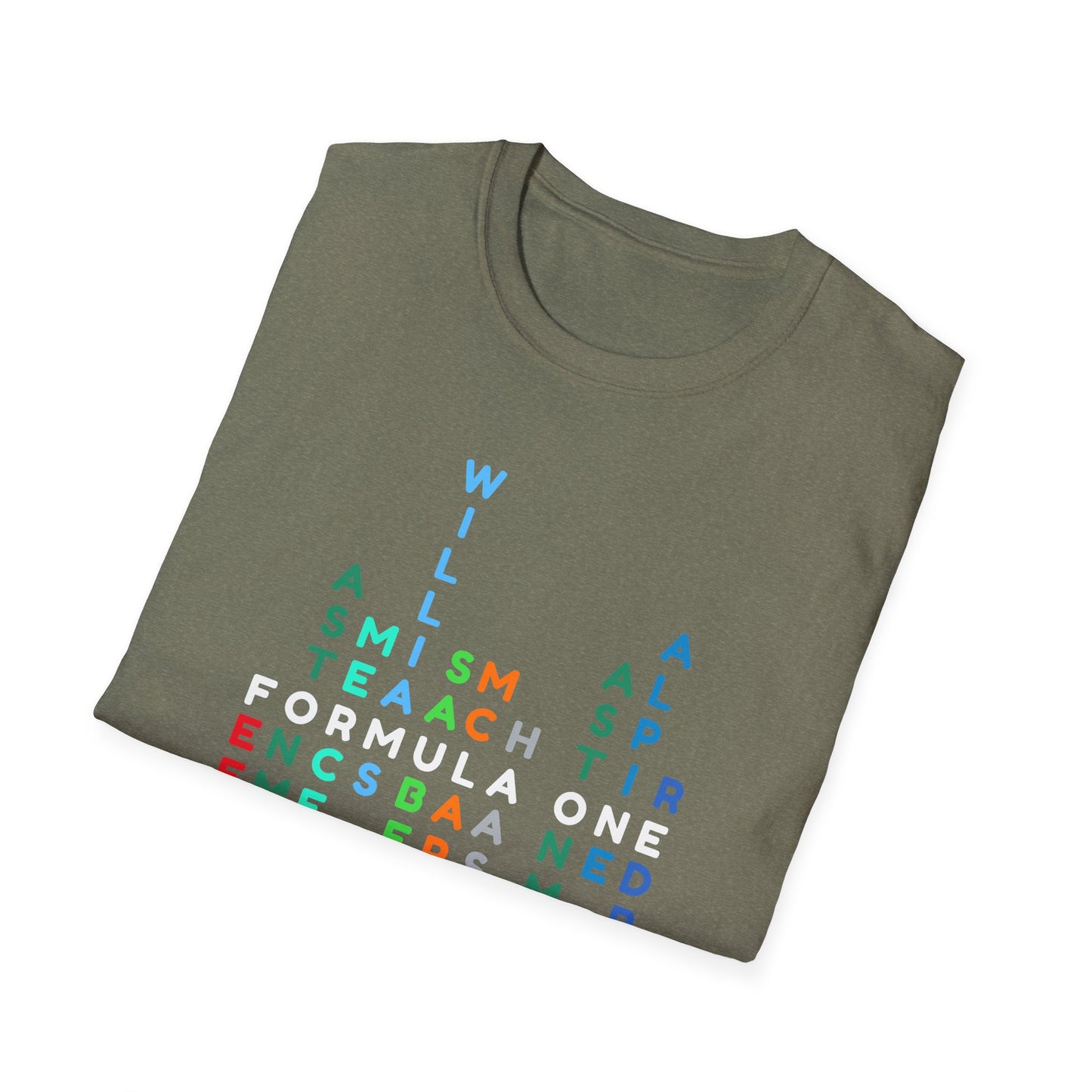 Formula 1 Team Word Art T-Shirt β Unique Grid Design for F1 Fans