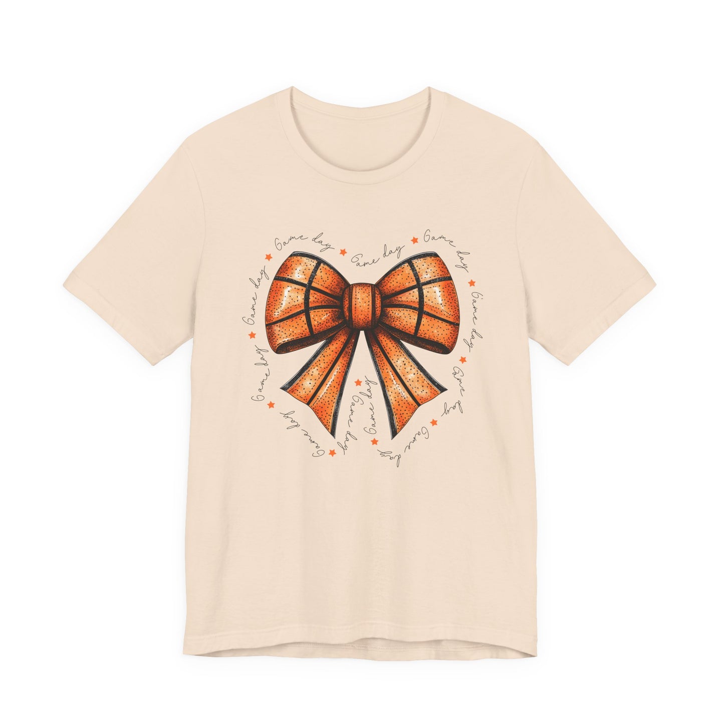 Game Day Bow Basketball T-shirt