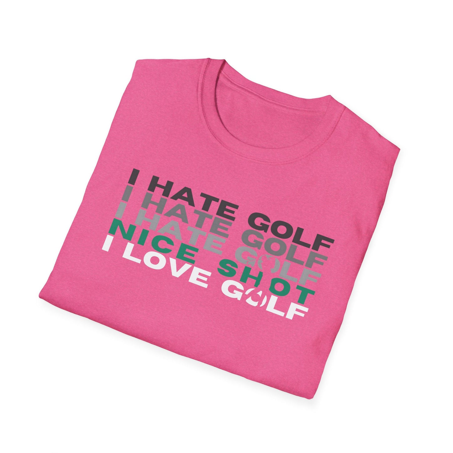 I Hate Golf I Love Golf Tee – Funny Golf Humor Sports Graphic T-Shirt