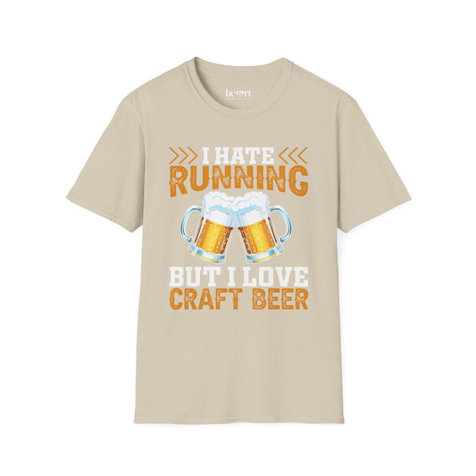 I Hate Running But I Love Craft Beer β Funny Beer Lover T-Shirt πΊπββοΈ